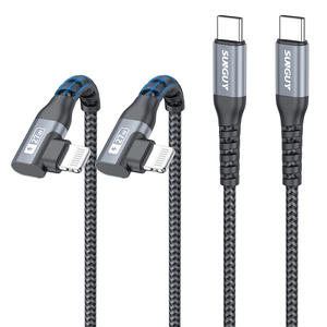 Cable de Datos SUNGUY con Trenzado de Nailon, Carga Rápida de 20W, Tipo-C, para Teléfono Móvil, Banco de Energía y Uso en Automóvil, Precio de Fábrica, Envío Inmediato - Product Image 4