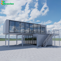 Maison préfabriquée modulaire en acier personnalisée, style européen, écologique, chambre d'hôtel de luxe, bureau, utilisation portable, cabane haut de gamme