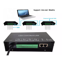 SPI 110v 220v programmation protocole Art-Net LED Studio LED construit H802ra esclave en ligne 4 univers Artnet contrôleur dmx