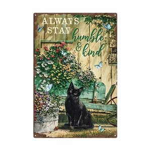 Cuadro Metálico Vintage con Diseño <span class=keywords><strong>de</strong></span> Pirámide <span class=keywords><strong>de</strong></span> Flores y Frases Inspiradoras para Decoración <span class=keywords><strong>de</strong></span> Pared en Garajes, Cafeterías y Hogares - Product Image 1