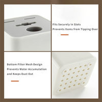 Ensemble de 5 ustensiles de cuisine manuels, gadgets pour la maison, couteau à fruits, éplucheur, ciseaux, support, durable, passe au lave-vaisselle, PP, acier inoxydable
