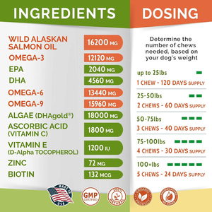 Olio di pesce Omega 3 6 9 ad alto contenuto proteico guadagno muscolare mastica cane integratore per cani allergia sollievo articolare pelle mantello - Product Image 4