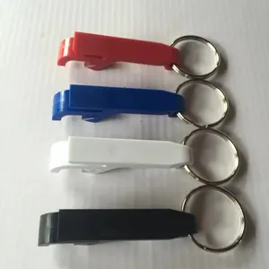 Các nhà sản xuất cung cấp giá rẻ Nhựa Keychain mở chai đầy màu sắc bia mở chai