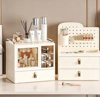 Boîte de rangement magnétique populaire pour cosmétiques avec tiroir, organisateur de maquillage et de soins de la peau pour coiffeuse