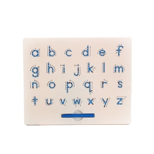 Tablero de Trazado del Alfabeto de Doble Cara, Juguete Educativo con Letras Mayúsculas <span class=keywords><strong>y</strong></span> Minúsculas de Colores para Niños - Product Image 2