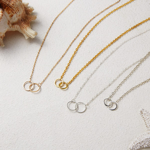 De moda <span class=keywords><strong>Karma</strong></span> collar buena suerte anillos círculo colgante collares con tarjeta de mensaje - Product Image 3