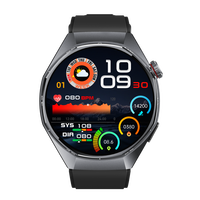 ET462 AMOLED Smartwatch IP68 Wasserdicht BT-Anruf Herzfrequenz-Blutdruck-Monitor Fitness-Smartwatch für Männer und Frauen