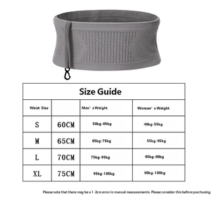 Sac de taille unisexe pour la course à pied, grande capacité, antidérapant, respirant, ceinture de sport avec crochet pour le cyclisme en plein air, la randonnée et la salle de sport - Product Image 4