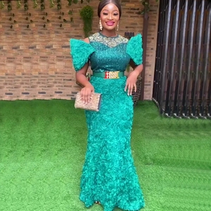 Abiti da sera taglie forti per le donne abito di paillettes di lusso africano <span class=keywords><strong>elegante</strong></span> abito lungo da festa nuziale in turchia <span class=keywords><strong>abbigliamento</strong></span> <span class=keywords><strong>donna</strong></span> Ankara - Product Image 1