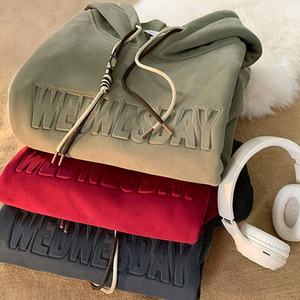 Sudadera con Capucha Extra Grande Personalizada con Relieve 3D, Sudadera de 500 g/m², 100 % Algodón, Sudadera con Capucha de Corte Cuadrado con Estampado en Relieve para Hombre - Product Image 1