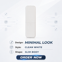 Télécommande portable numérique 2,4 G/433 MHz infrarouge blanche OEM personnalisable avec 2/4/6/8 boutons pour système de maison intelligente