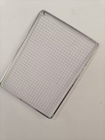 Grille de barbecue rectangulaire de 40 cm, grille de barbecue à usage unique, grille de barbecue carrée jetable