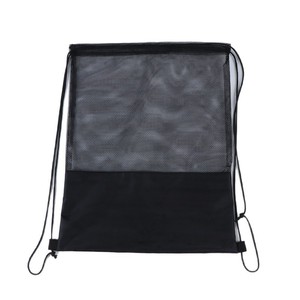 Custom Logo Mesh <b>Drawstring</b> <b>Bag</b> for Football Basketball Transparent Net <b>Drawstring</b> Backpack for Gym Sports - Product Image 5