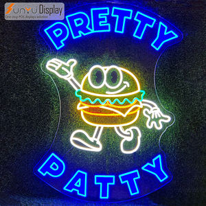 Design gratuito Business Burger insegna al Neon Logo Outdoor Custom Shop Led insegne al Neon - Product Image 3