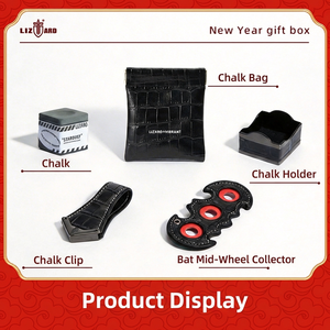 LIZARD Genuine Leather Strong Magnetic <strong>Snooker</strong> Chalk Case New Year <strong>Gifts</strong> for 1/2 Pool Cue - Product Image 5