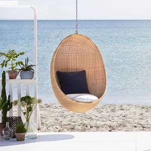 Silla Colgante de Mimbre de Alta Calidad para Exteriores, Silla Tipo <span class=keywords><strong>Hamaca</strong></span> para Interiores, Jardín, Hotel, <span class=keywords><strong>Terraza</strong></span> - Product Image 5
