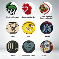Écussons brodés personnalisés sur mesure pour fournisseurs, appliques brodées thermocollantes et à scratch avec logo personnalisé pour vêtements