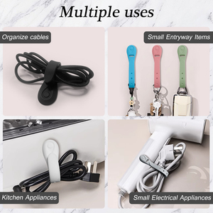 YDS قابلة لإعادة الاستخدام سيليكون مقاطع مرنة منظم سلك قابل للتعديل منظم كابل مغناطيسي قوي منظم - Product Image 2