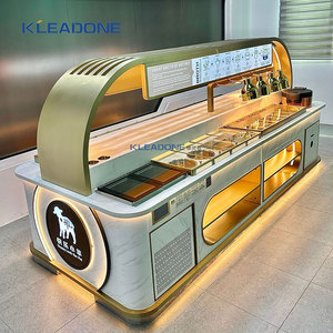 KLEADONE 304 in acciaio inox LED luce Buffet stazione e banchetto combinazione per <span class=keywords><strong>Hotel</strong></span> e ristoranti forniture - Product Image 1