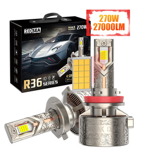 R27 siêu sáng 240W 24000lm xe dẫn ánh sáng H7 X6 đèn pha Bóng đèn chiếu sáng tự động hệ thống H1 H11 9005 9006 CANBUS H4 <span class=keywords><strong>Led</strong></span> Đèn Pha - Product Image 1