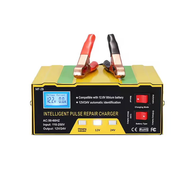 12V 24V 10A Intelligent Automatic Car Battery Charger Rechargeable Battery Charger