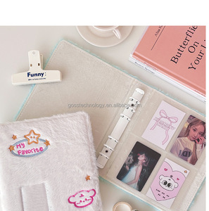 2024 nuevo lazo de felpa A6 carpeta foto tarjeta álbum hojas sueltas <span class=keywords><strong>Mini</strong></span> película Photocard organizador recoger <span class=keywords><strong>libro</strong></span> para Kpop - Product Image 5