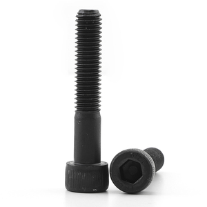 20 pièces/sac Vis à tête hexagonale à six pans creux en acier au carbone de grade 12.9, finition oxyde noir, filetage standard, métriques M3 M5 M6 M12 M16 M20 - Product Image 1