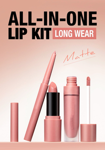 Kit de labios mate personalizado MLM OEM, delineador de labios y brillo labial altamente pigmentados, a prueba de transferencia, combo de labios de marca privada, set de maquillaje labial. - Product Image 5