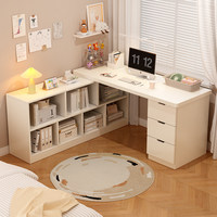 Bureau d'angle en bois massif pour la maison, la chambre à coucher, le salon, la baie vitrée, table de chevet, table d'appoint, bureau pour les devoirs, l'écriture, l'ordinateur, non