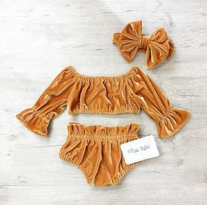 <strong>Santa</strong> Baby Newborn Off Shoulder <strong>Onesie</strong> Sleeveless Christmas Clothes Velvet Rompers for Infant - Product Image 2