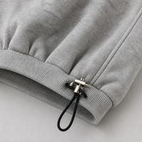 Ensemble sweat à capuche zippé et pantalon de survêtement droit en coton pour homme, logo brodé plat et sérigraphié, 2 pièces personnalisées