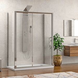 Box Doccia Scorrevole a 3 Lati in Vetro Trasparente Kamalu K410NS 70x150x70 cm - Product Image 1
