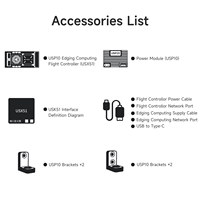 Système de contrôle de vol informatique YAHBOOM Makerfire Usx51 avec Pixhawk 6x D-robotics X5 10 pour drone FPV RC, pour les 14 ans et plus