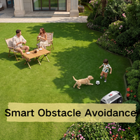 Tondeuse robotisée Lawnova sans fil, tondeuse électrique intelligente IA, tondeuse robotisée à braquage zéro pour jardin domestique