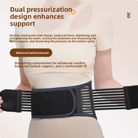 Ceinture de soutien lombaire respirante en fibre de polyester pour hommes et femmes, idéale pour le sport et les exercices, soulage les douleurs du bas du dos, été et printemps