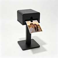 Impresora de Fotos Instantánea de Metal de Alta Calidad, Soporte para Impresora de Fotos, Compatible con Cámaras Réflex, Smartphones, iPads, Impresora Portátil de Metal Resistente al Agua