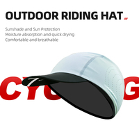Gorra de Ciclismo de secado rápido transpirable Anti algodón Color sublimación impresa tela bicicleta sombrero para deportes al aire libre
