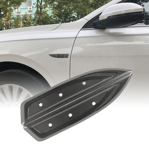 Voiture universelle en alliage d'aluminium + insigne d'aile en fibre de carbone emblème/autocollant néo-chrome é<span class=keywords><strong>vent</strong></span> latéral - Product Image 5