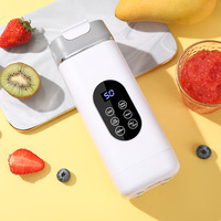 Mixeur Portable Rechargeable USB pour Glace Pilée, Jus de Fruits, Smoothies et Shakes avec Tasse à Jus