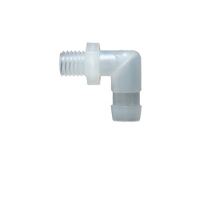 Conector de Codo Roscado M12 de Plástico de 2mm de Diámetro para Manguera a Granel, Uso en Invernaderos - Product Image 1