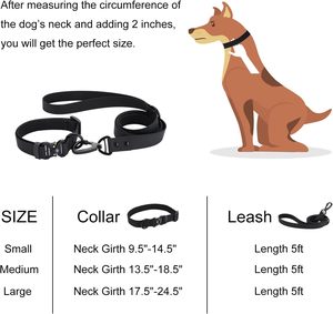 JIPIMON-Collar impermeable para perros, correa ajustable con hebilla de liberación rápida para perros pequeños, medianos y grandes, color negro - Product Image 5