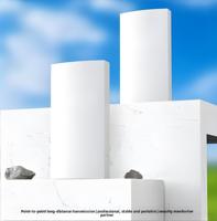 CPE CF-E312A V2 de Alto Rendimiento para Exteriores, 5.8G, 300Mbps, 10Km, PoE, Antena de Alta Ganancia de 14dBi, Baja Latencia para Monitoreo Industrial