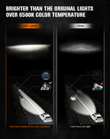 Feux de brouillard à LED pour pare-chocs avant 4 "pour Jeep Wrangler JL JLU Gladiator JT 2018-2025