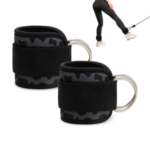 Sangle de cheville de gym personnalisable avec logo – Néoprène épais 7 mm, fermeture auto-agrippante antidérapante, protection professionnelle légère pour l'entraînement avec câbles - Product Image 4