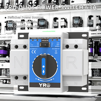 Commutateur de transfert automatique à double alimentation 63A 230V CB 20kA, contrôleur de commutation de générateur