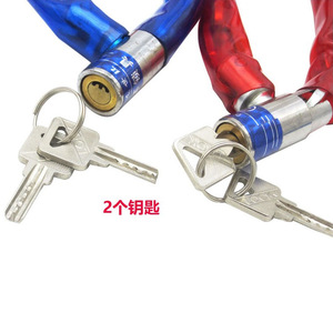 Candado para Cadena de Bicicleta de 120 cm, Hierro Galvanizado, Resistente al Agua, con Cuero, para Bicicleta, Bicicleta Eléctrica, Triciclo, Barandilla de Tienda - Product Image 2
