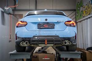 Upgraded ART Style Dry Carbon Fiber Rear <b>Diffuser</b> and <b>Led</b> Body Kit for BMW 2 Series 225i M240 G42 2022-2023 - Product Image 3