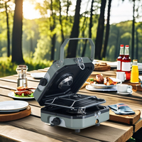Mini extérieur Propane Butane cuisinière à gaz Camping Portable léger personnaliser Logo poêle randonnée cuisinière Camping chauffage au gaz