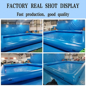 Instalaciones de parque de atracciones de piscina inflable gruesa y duradera de alta calidad en recreación acuática - Product Image 2