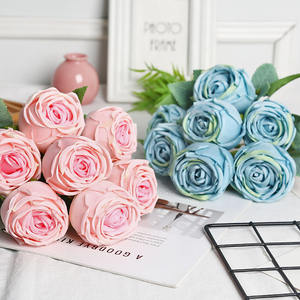 Flor de simulación de rosa de concubina Imperial, decoración de escritorio de boda súper realista, decoración de patio al aire libre, Romántica - Product Image 1